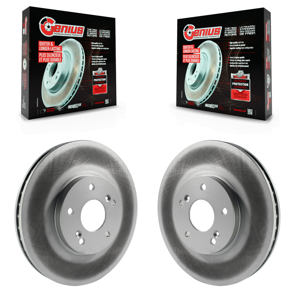 Front Coated Disc Brake Rotors Pair For Honda Accord Acura Pilot Odyssey TL TSX MDX CL KG-100167