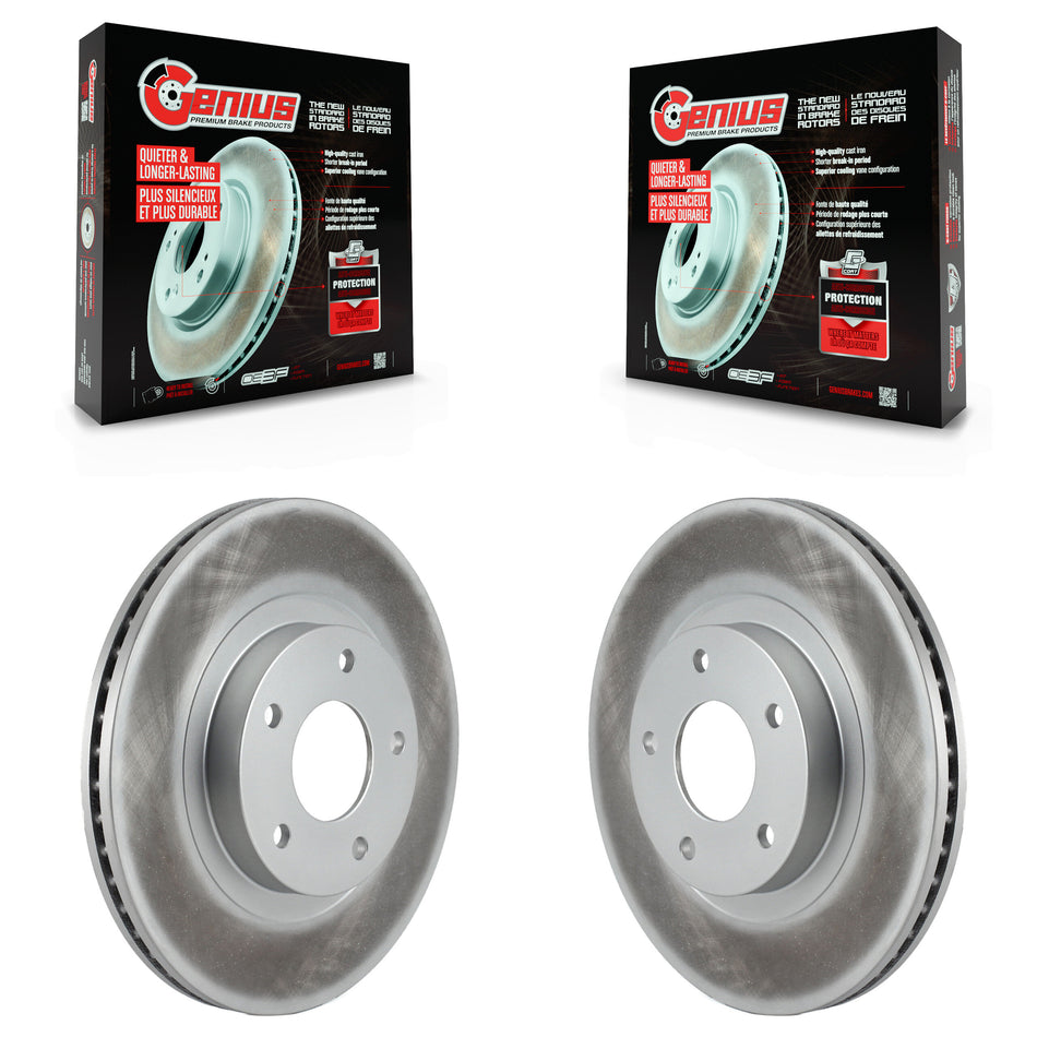 Front Coated Disc Brake Rotors Pair For Nissan Altima Maxima Infiniti I35 INFINITI KG-100189