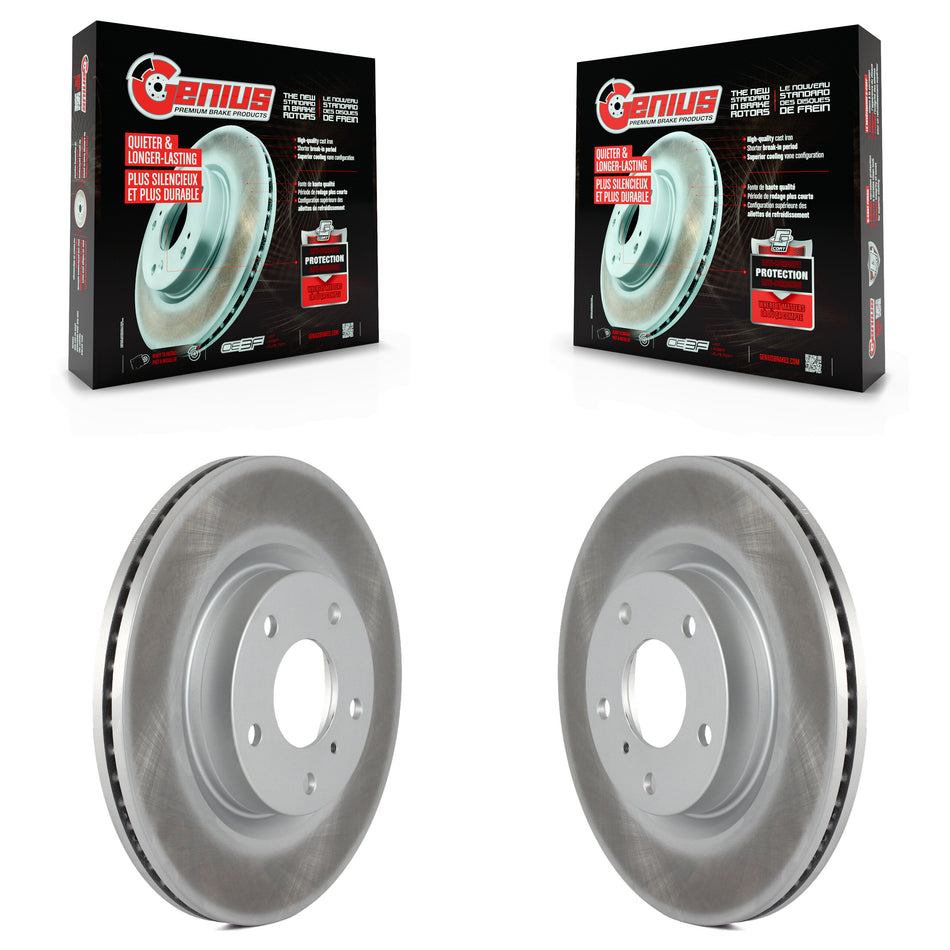 Front Coated Disc Brake Rotors Pair For Infiniti G35 Nissan 350Z INFINITI KG-100199