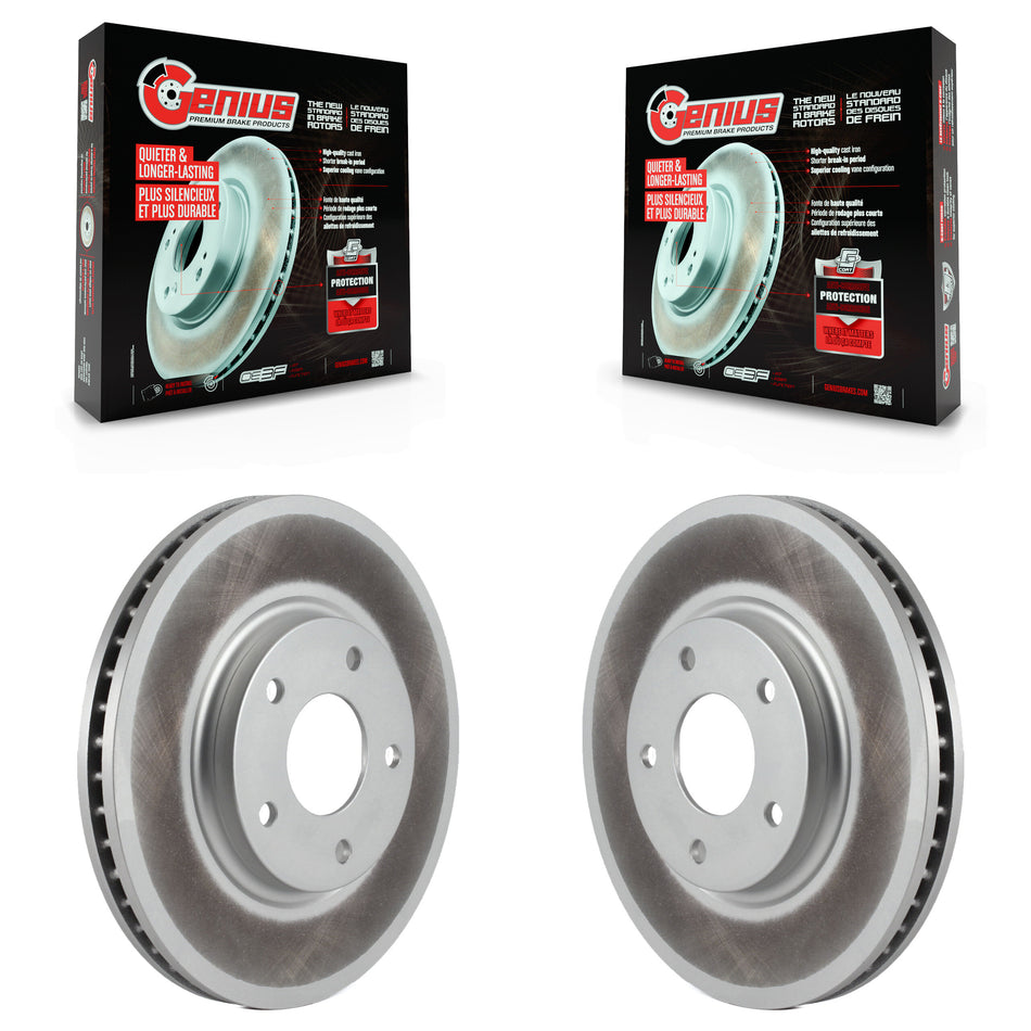 Front Coated Disc Brake Rotors Pair For Nissan Quest Pathfinder Infiniti Q45 M45 INFINITI KG-100200