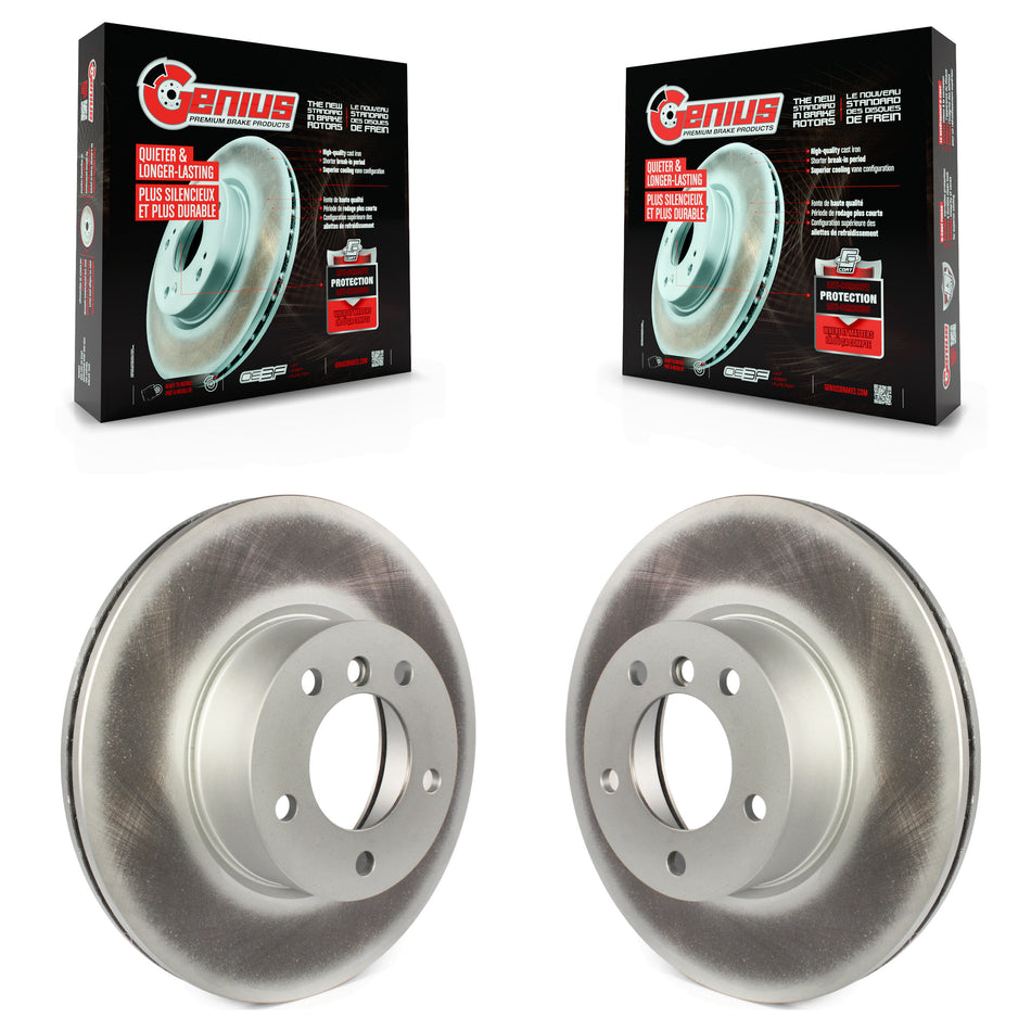 Front Coated Disc Brake Rotors Pair For BMW 328i xDrive X1 320i 330i 428i 430i Gran Coupe 328xi GT 328d 228i 230i 323i KG-100297