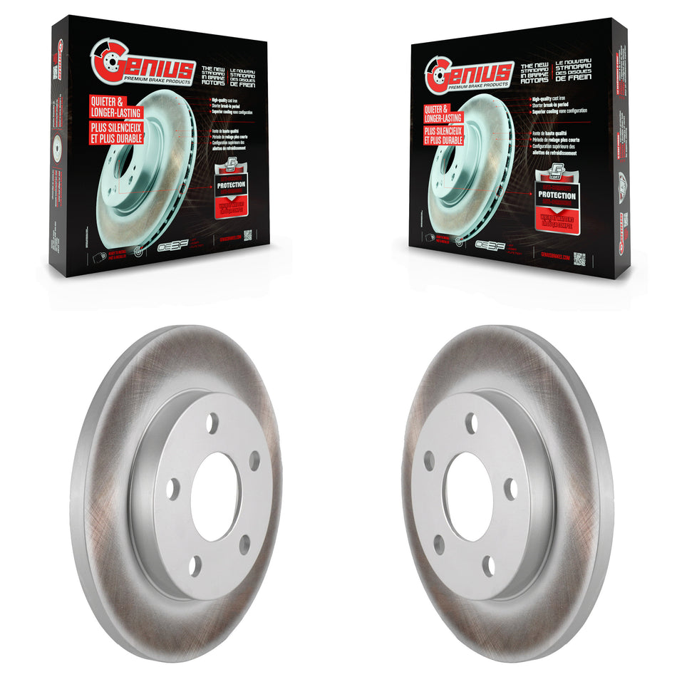Rear Coated Disc Brake Rotors Pair For Chevrolet Impala Pontiac Grand Prix Buick LaCrosse Limited Allure KG-100391