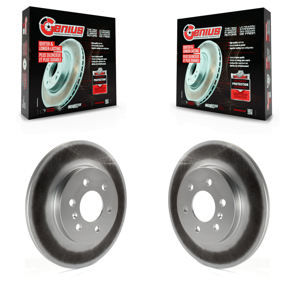 Rear Coated Disc Brake Rotors Pair For Chevrolet Uplander Buick Terraza Pontiac Montana Saturn Relay KG-100397