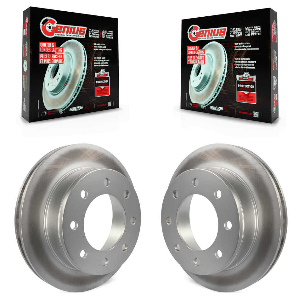 Rear Coated Disc Brake Rotors Pair For Chevrolet Express 3500 2500 GMC Savana KG-100398