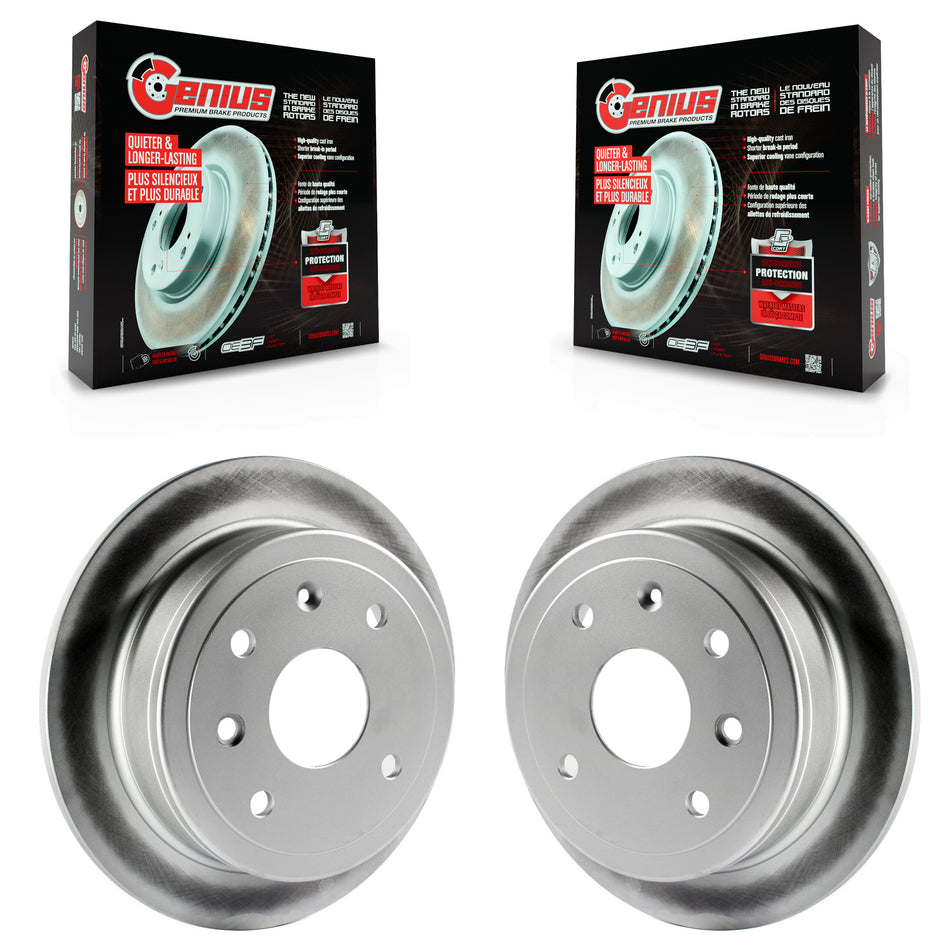 Rear Coated Disc Brake Rotors Pair For Suzuki Forenza Reno Chevrolet Optra KG-100402
