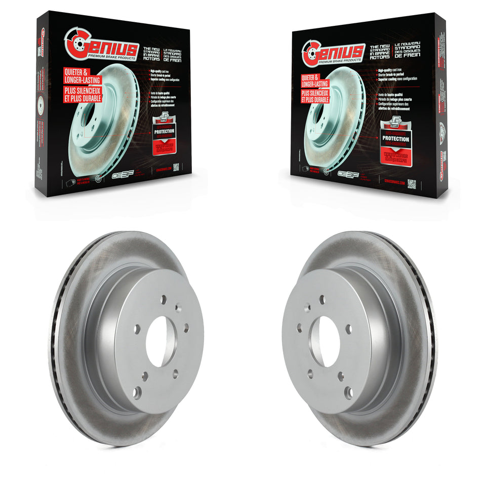 Rear Coated Disc Brake Rotors Pair For Chevrolet Equinox Saturn Vue Captiva Sport Pontiac Torrent Suzuki XL-7 KG-100404