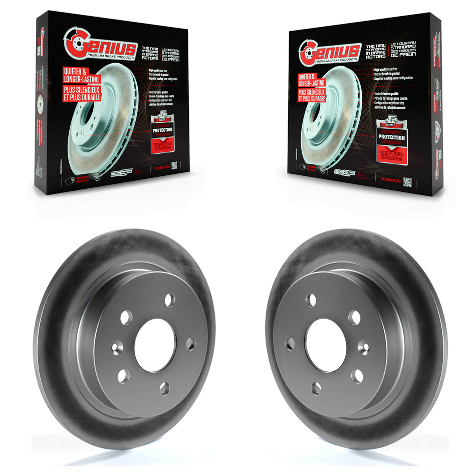 Rear Coated Disc Brake Rotors Pair For Chevrolet Malibu Buick LaCrosse Regal Limited KG-100415