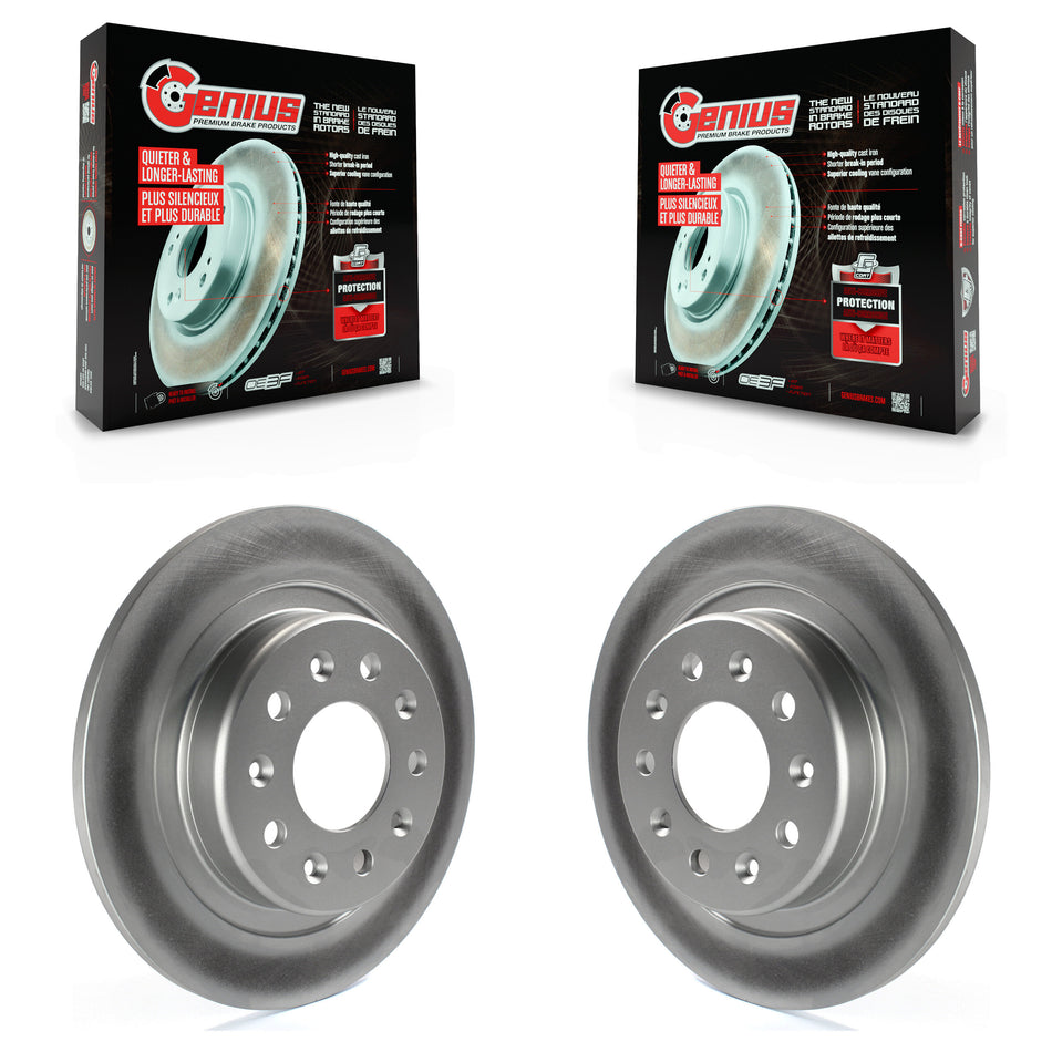 Rear Coated Disc Brake Rotors Pair For Chevrolet Equinox Malibu GMC Terrain Buick Envision LaCrosse Regal Sportback TourX KG-100420