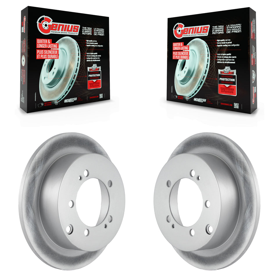 Rear Coated Disc Brake Rotors Pair For Mitsubishi Chrysler Sebring Dodge Stratus Eclipse Galant Lancer Outlander Avenger Eagle Talon KG-100463
