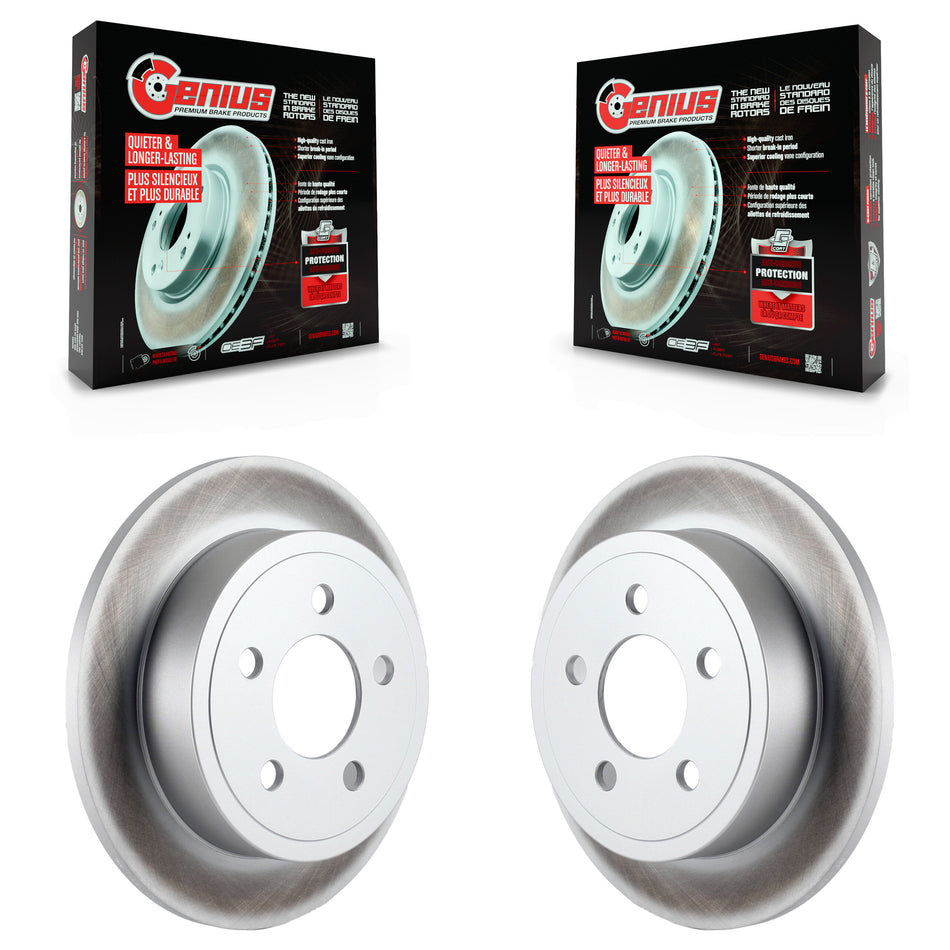 Rear Coated Disc Brake Rotors Pair For Jeep Liberty Wrangler TJ KG-100467