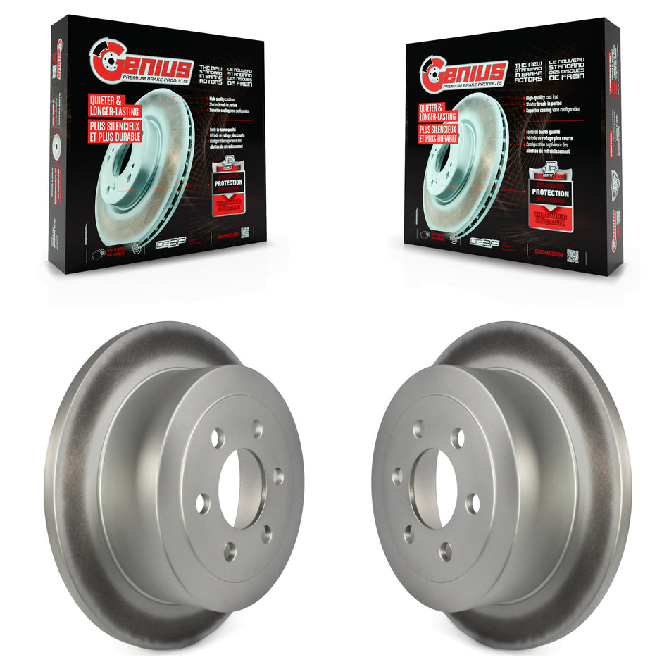 Rear Coated Disc Brake Rotors Pair For 2003-2004 Dodge Dakota KG-100469