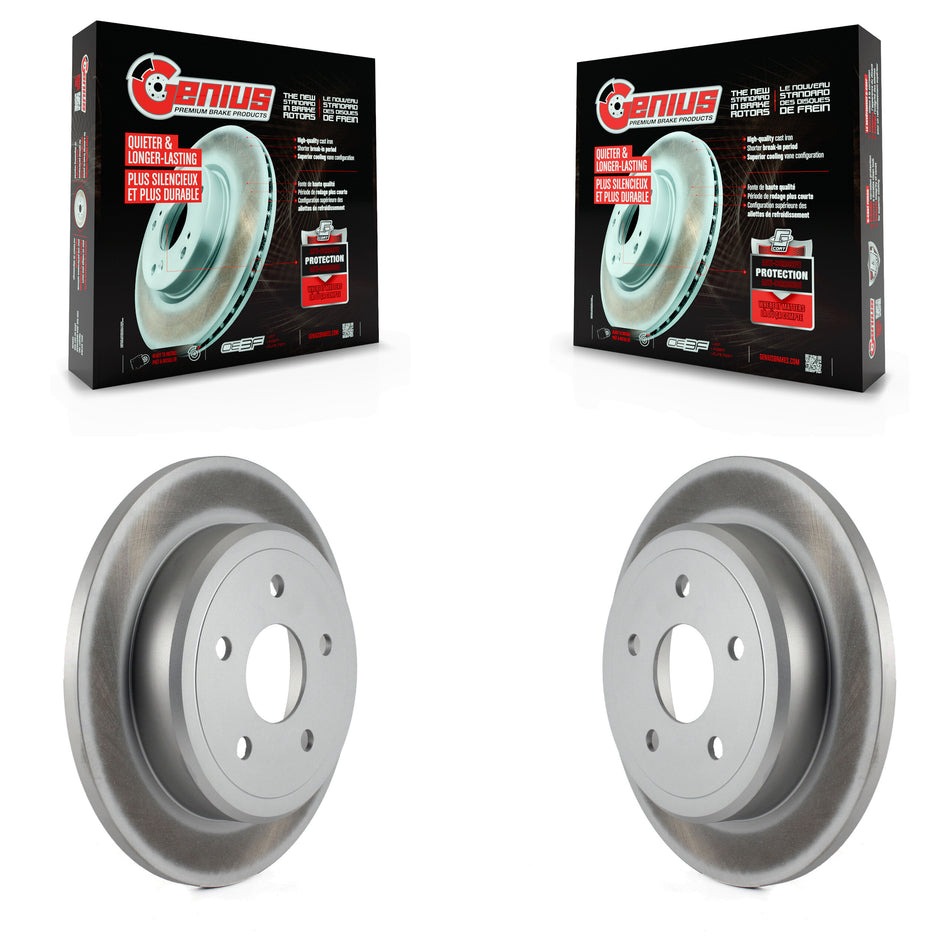 Rear Coated Disc Brake Rotors Pair For Jeep Grand Cherokee Commander KG-100473