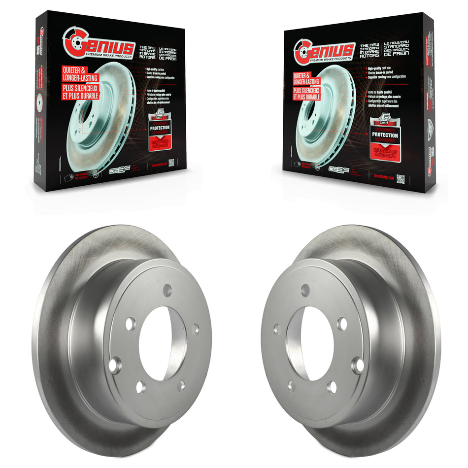 Rear Coated Disc Brake Rotors Pair For Jeep Dodge Patriot Chrysler Compass Avenger 200 Caliber Sebring Mitsubishi Lancer KG-100476