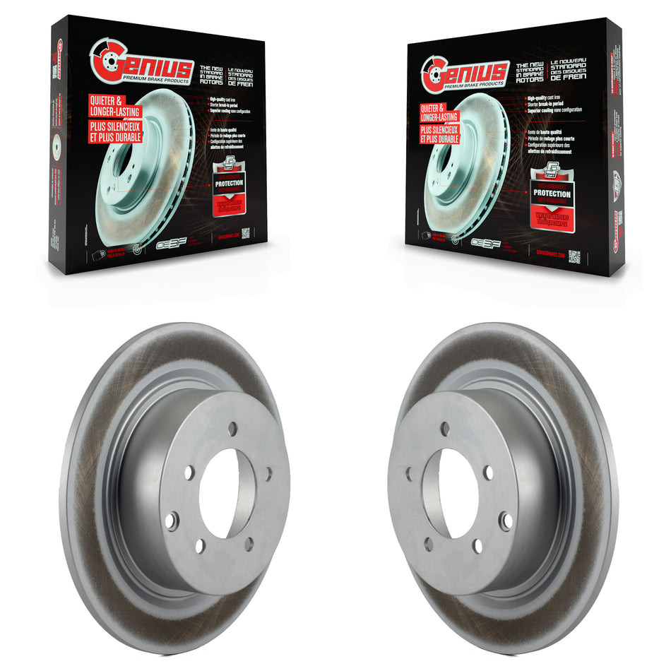 Rear Coated Disc Brake Rotors Pair For Jeep Patriot Dodge Chrysler Compass Avenger 200 Mitsubishi Sebring Lancer Caliber Outlander Sport RVR KG-100478