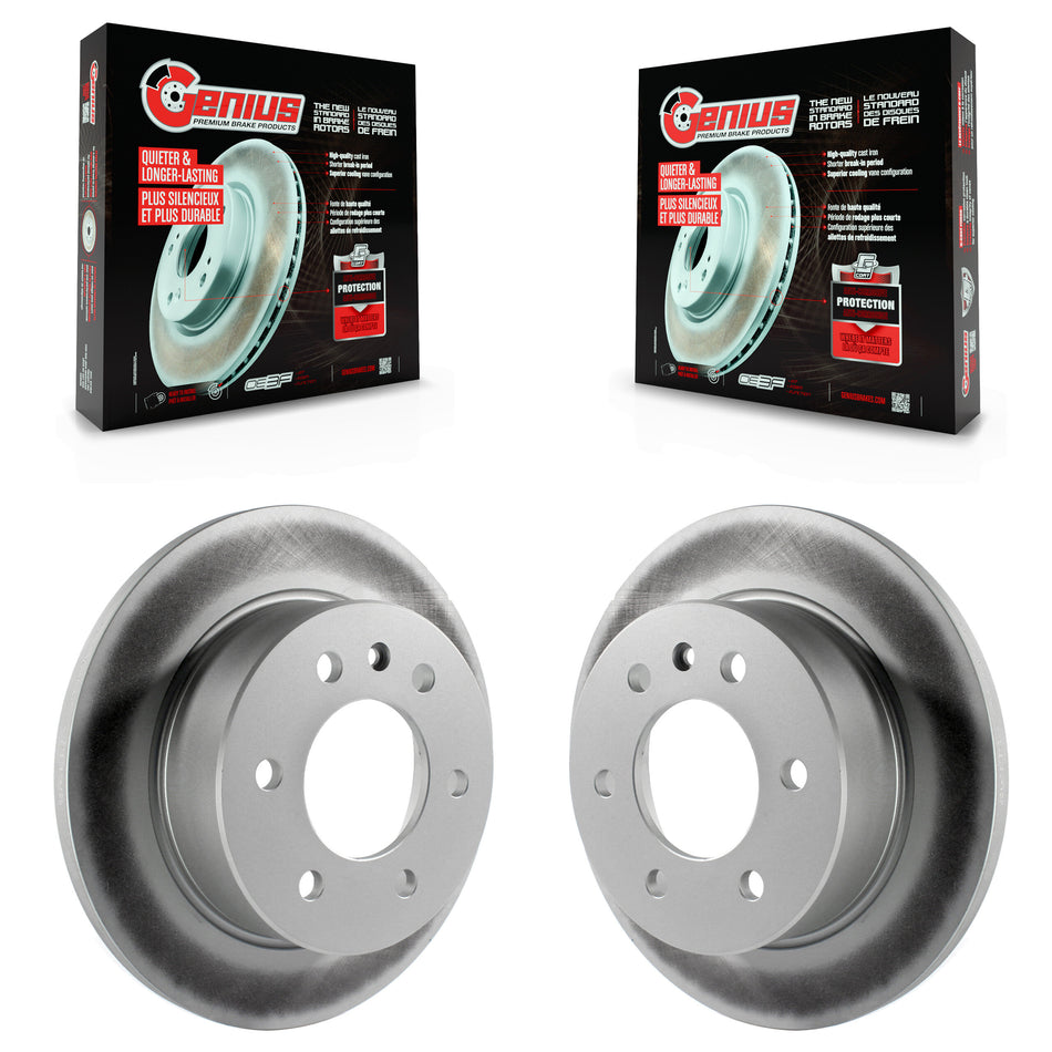 Rear Coated Disc Brake Rotors Pair For Sprinter 2500 Mercedes-Benz Freightliner Dodge 3500 KG-100481