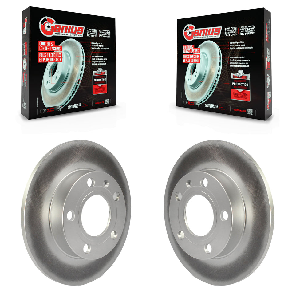Rear Coated Disc Brake Rotors Pair For Audi A4 Quattro S4 90 KG-100498