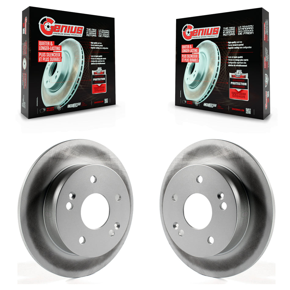 Rear Coated Disc Brake Rotors Pair For Honda Accord Civic Acura RSX Integra KG-100503