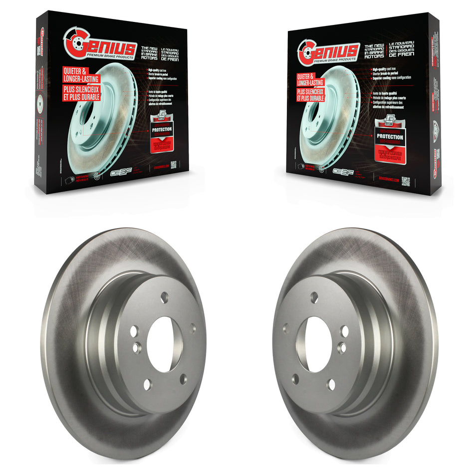 Rear Coated Disc Brake Rotors Pair For Mercedes-Benz E320 C230 CLK320 C240 CLK350 C320 C280 CLK430 E430 SLK350 SLK280 E420 C350 E300 SLK300 C36 AMG KG-100505