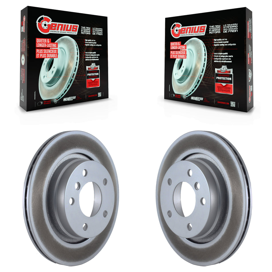 Rear Coated Disc Brake Rotors Pair For BMW 325i 325Ci 328i 323i 323Ci 328is 328Ci KG-100527