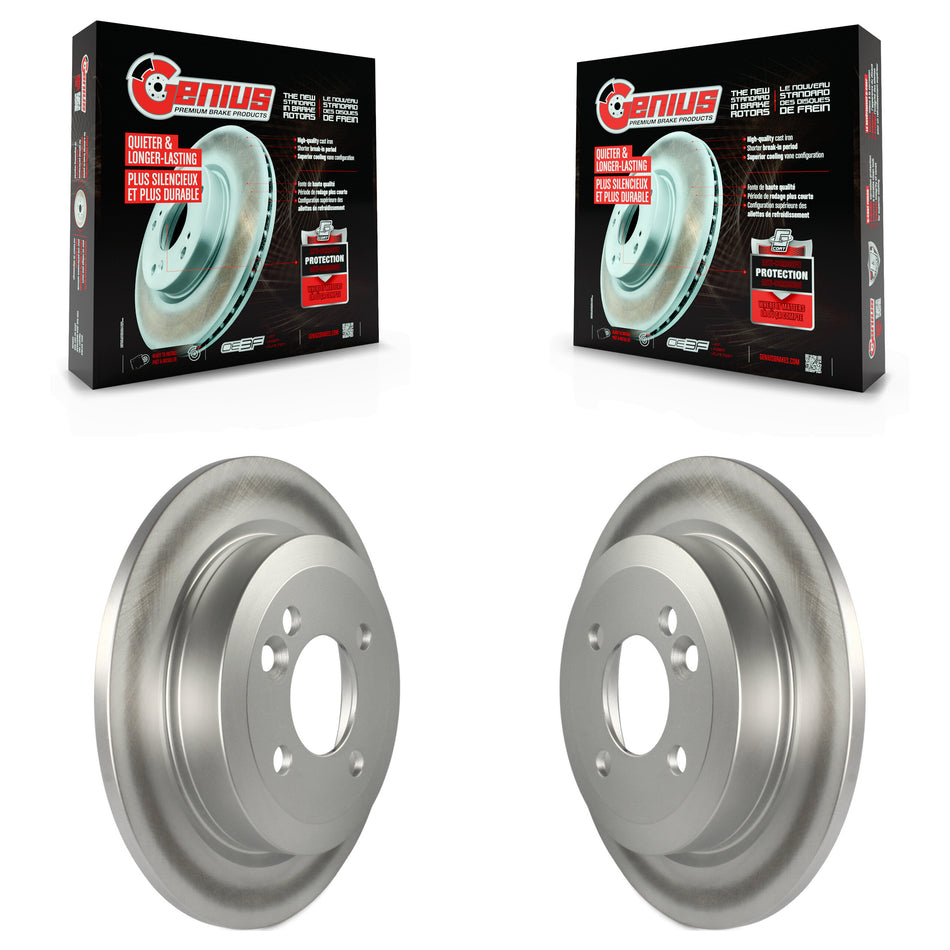 Rear Coated Disc Brake Rotors Pair For Mini Cooper KG-100530