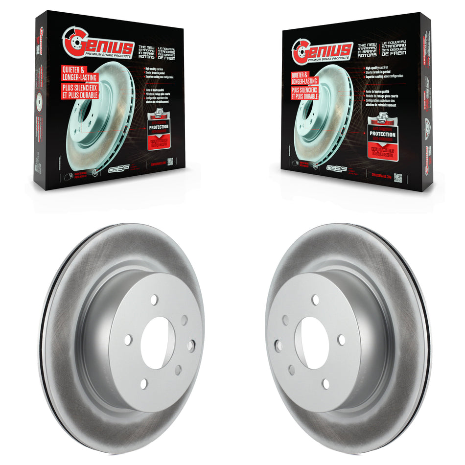 Rear Coated Disc Brake Rotors Pair For Nissan INFINITI Maxima G37 G35 M35 370Z 350Z QX50 EX35 G25 M45 Q40 EX37 Z KG-100551