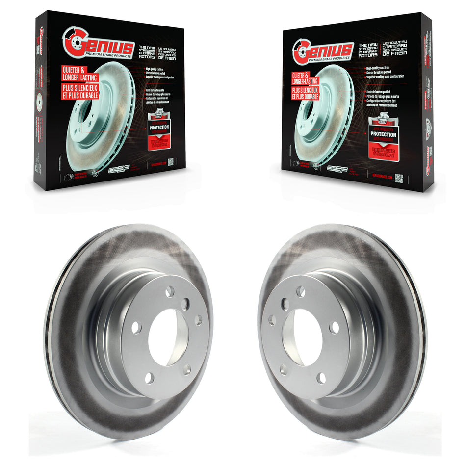 Rear Coated Disc Brake Rotors Pair For BMW 328i 320i 428i 228i 230i 328d xDrive KG-100675