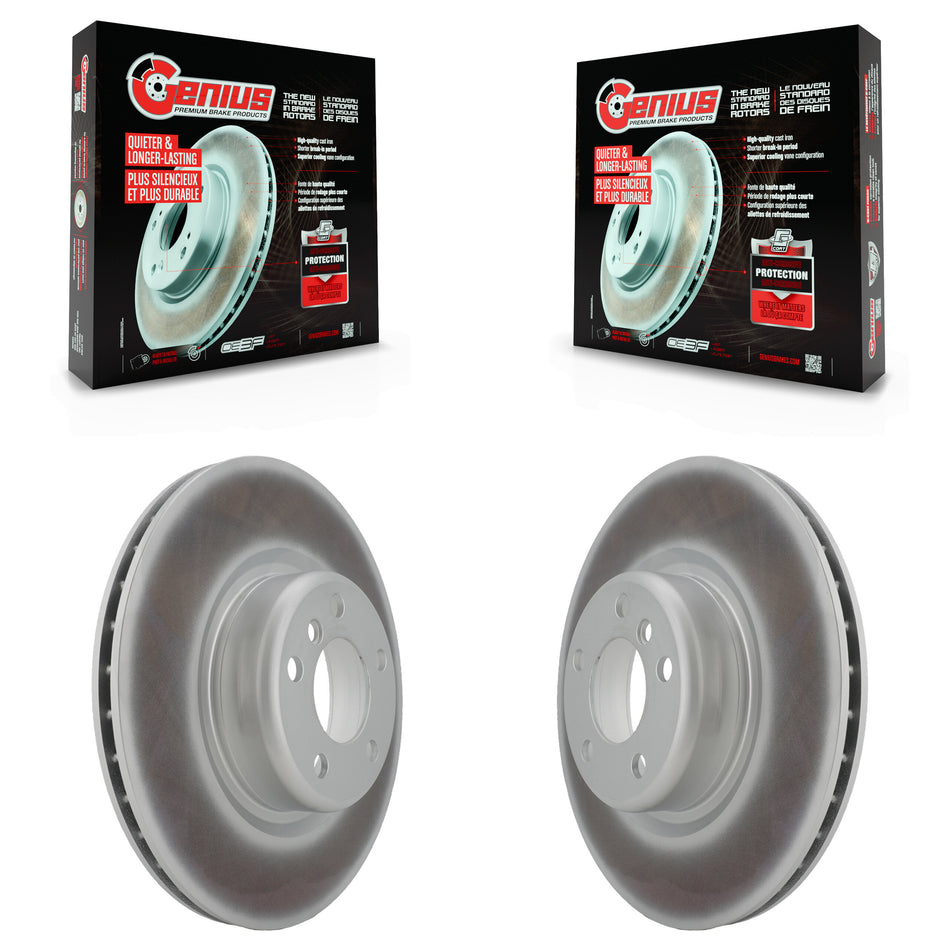 Rear Coated Disc Brake Rotors Pair For BMW 328i 428i 320i xDrive 228i M235i 230i Gran Coupe M240i KG-100685