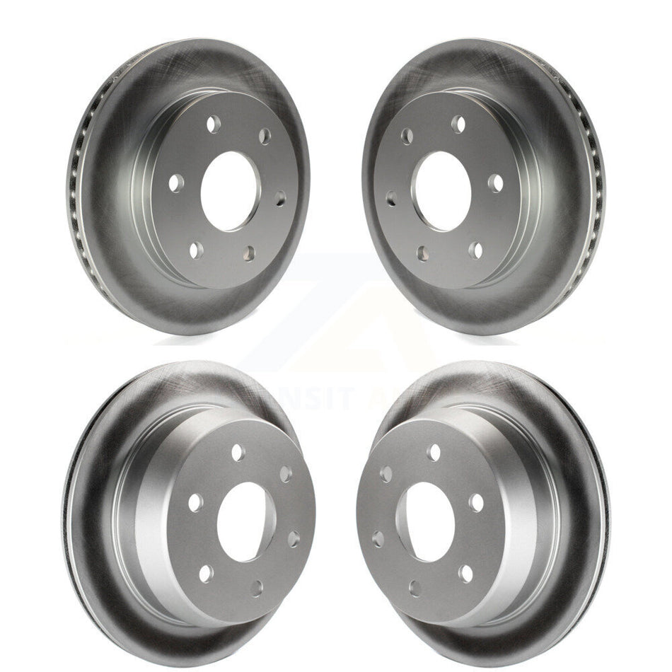 Front Rear Coated Disc Brake Rotors Kit For Chevrolet Silverado 1500 GMC Sierra Suburban Classic Tahoe Avalanche Astro Yukon XL Safari KG-100696