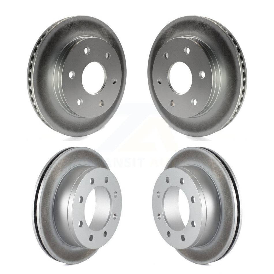 Front Rear Coated Disc Brake Rotors Kit For 2006-2006 Chevrolet Express 2500 GMC Savana KG-100697