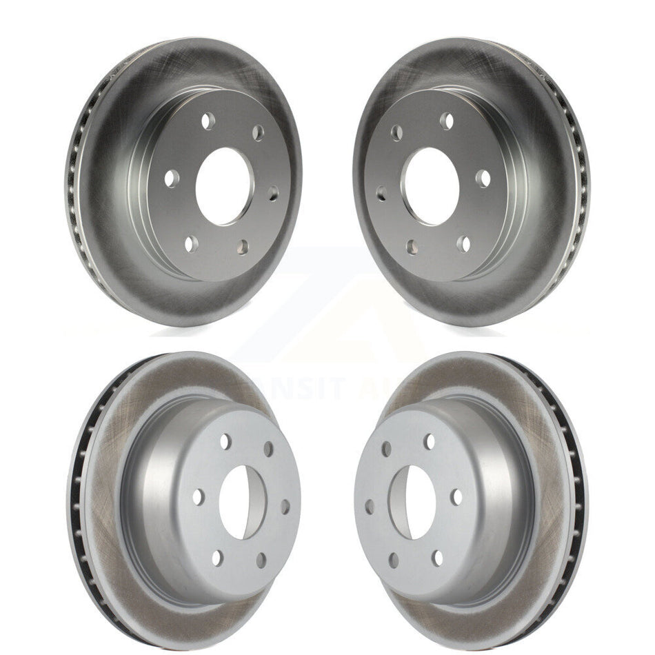 Front Rear Coated Disc Brake Rotors Kit For Chevrolet Silverado 1500 GMC Tahoe Sierra Suburban Yukon Avalanche XL Cadillac Escalade Express ESV EXT Savana KG-100699