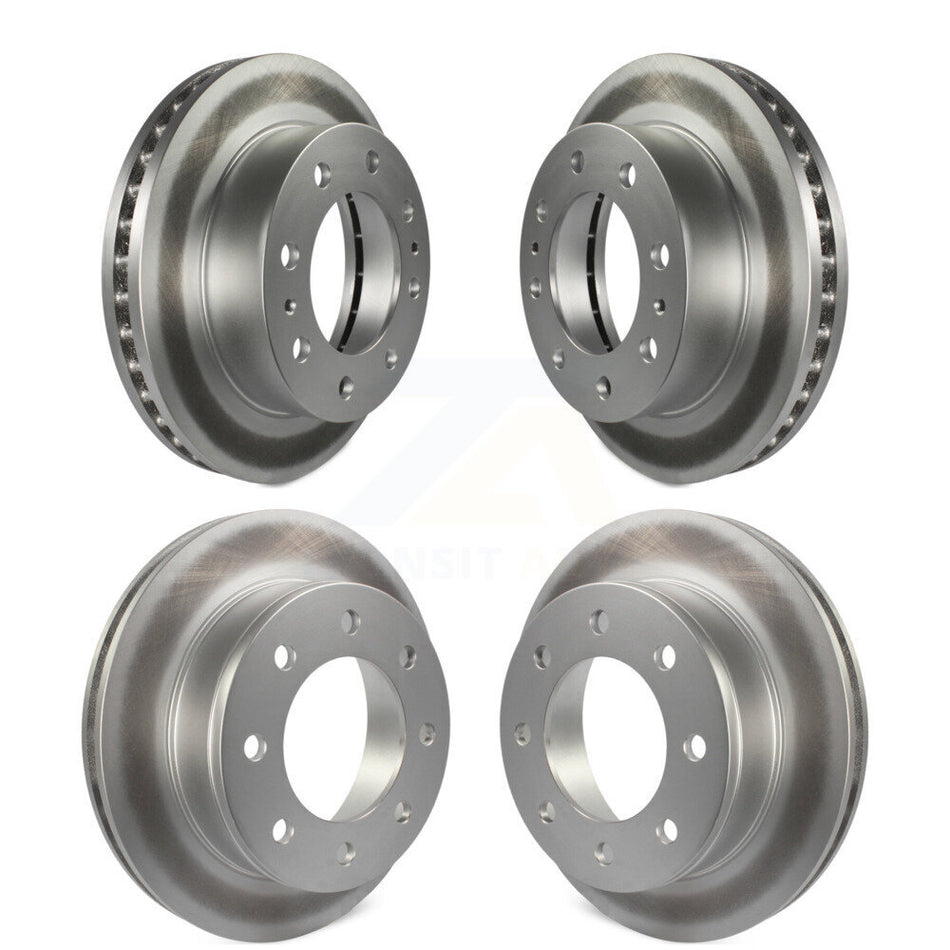 Front Rear Coated Disc Brake Rotors Kit For Chevrolet Express 2500 GMC Savana 3500 KG-100704