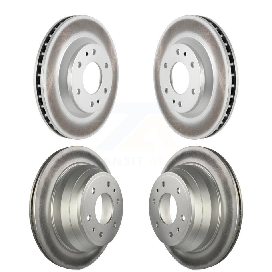 Front Rear Coated Disc Brake Rotors Kit For Chevrolet Trailblazer GMC Envoy Buick Rainier Oldsmobile Bravada Isuzu Ascender KG-100707