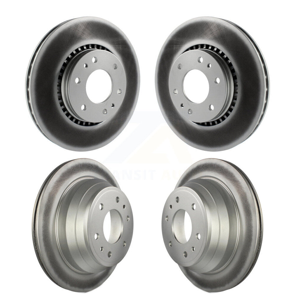 Front Rear Coated Disc Brake Rotors Kit For Chevrolet Trailblazer GMC EXT Envoy XL Buick Rainier XUV SSR Isuzu Ascender Saab 9-7x KG-100708