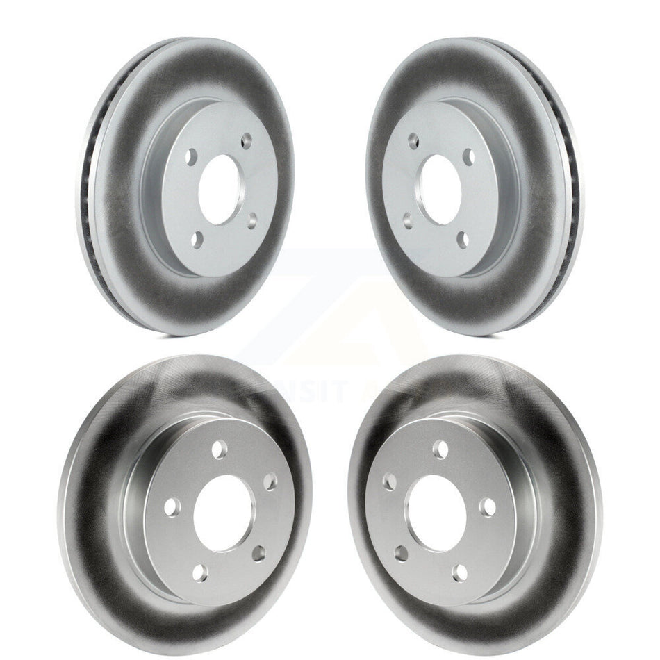 Front Rear Coated Disc Brake Rotors Kit For Pontiac G5 Pursuit KG-100711