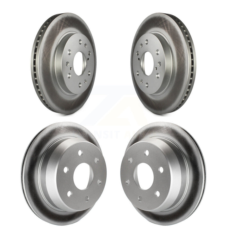 Front Rear Coated Disc Brake Rotors Kit For Chevrolet Silverado 1500 GMC Sierra Classic Drum rear brakes KG-100718
