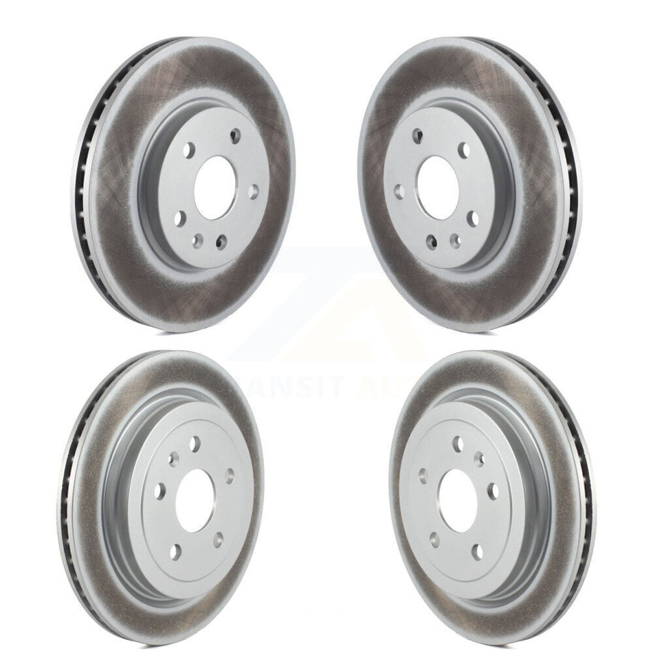 Front Rear Coated Disc Brake Rotors Kit For Cadillac CTS KG-100737