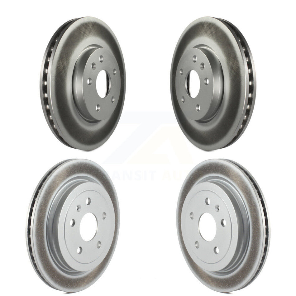 Front Rear Coated Disc Brake Rotors Kit For 2010-2015 Chevrolet Camaro LT LS KG-100739