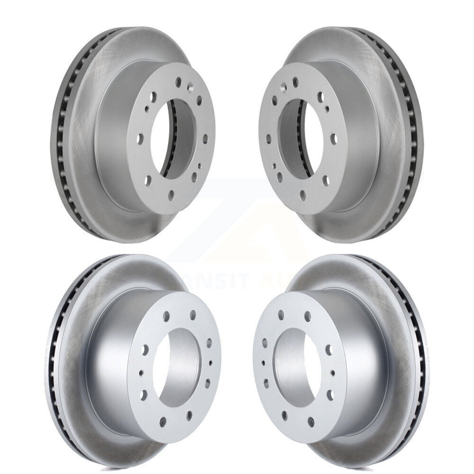 Front Rear Coated Disc Brake Rotors Kit For Chevrolet Silverado 2500 HD GMC Sierra 1500 3500 Suburban KG-100748