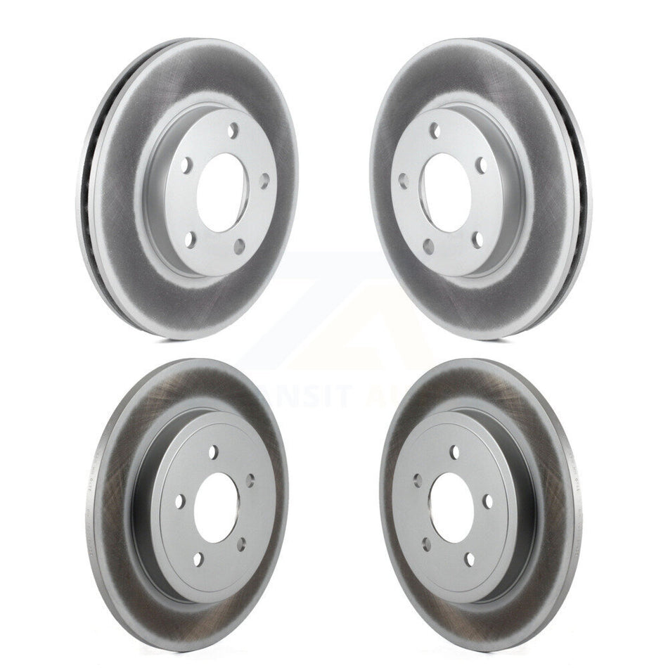 Front Rear Coated Disc Brake Rotors Kit For Ford Escape Mercury Mariner Mazda Tribute KG-100764