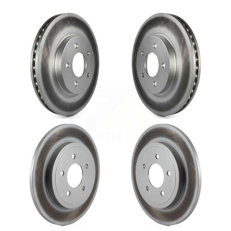 Front Rear Coated Disc Brake Rotors Kit For Ford Escape Mercury Mariner Mazda Tribute KG-100775