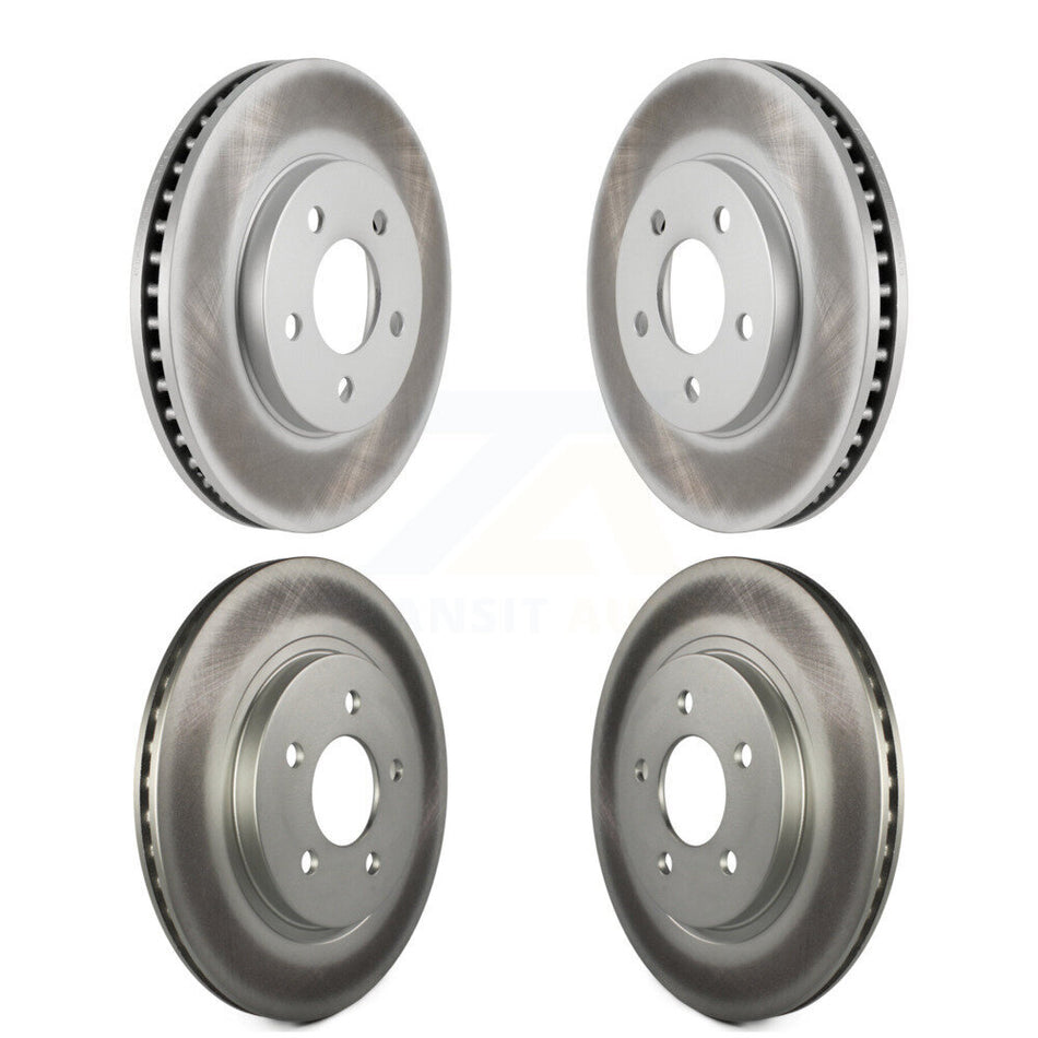 Front Rear Coated Disc Brake Rotors Kit For 2005-2010 Ford Mustang Base KG-100780