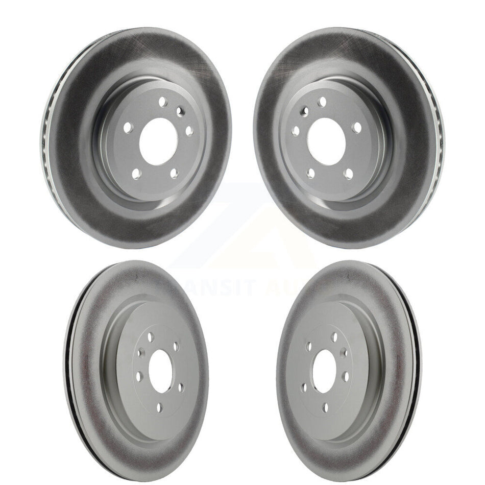Front Rear Coated Disc Brake Rotors Kit For 2013 Ford Explorer Sport With Heavy Duty Brakes KG-100796