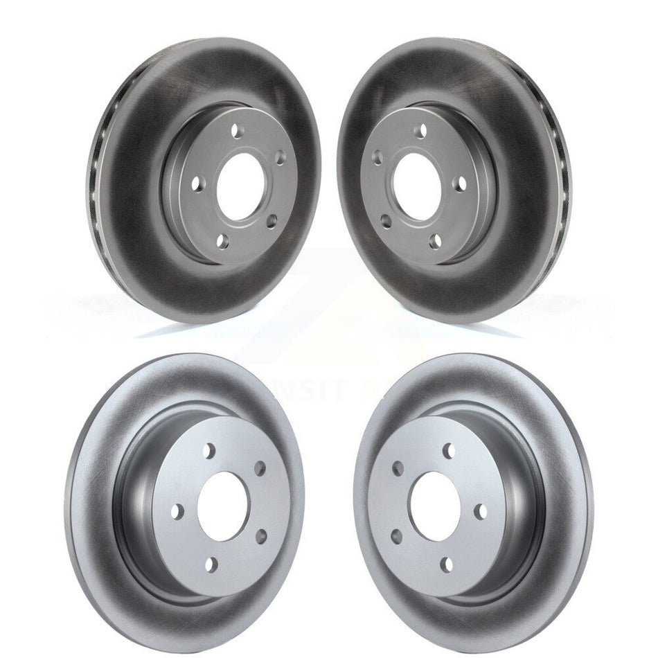 Front Rear Coated Disc Brake Rotors Kit For Ford C-Max KG-100802