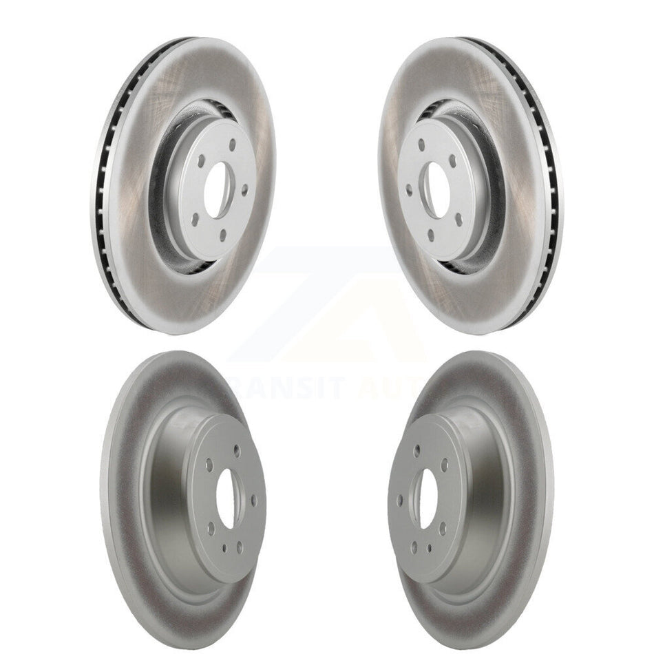 Front Rear Coated Disc Brake Rotors Kit For Lincoln MKC KG-100815