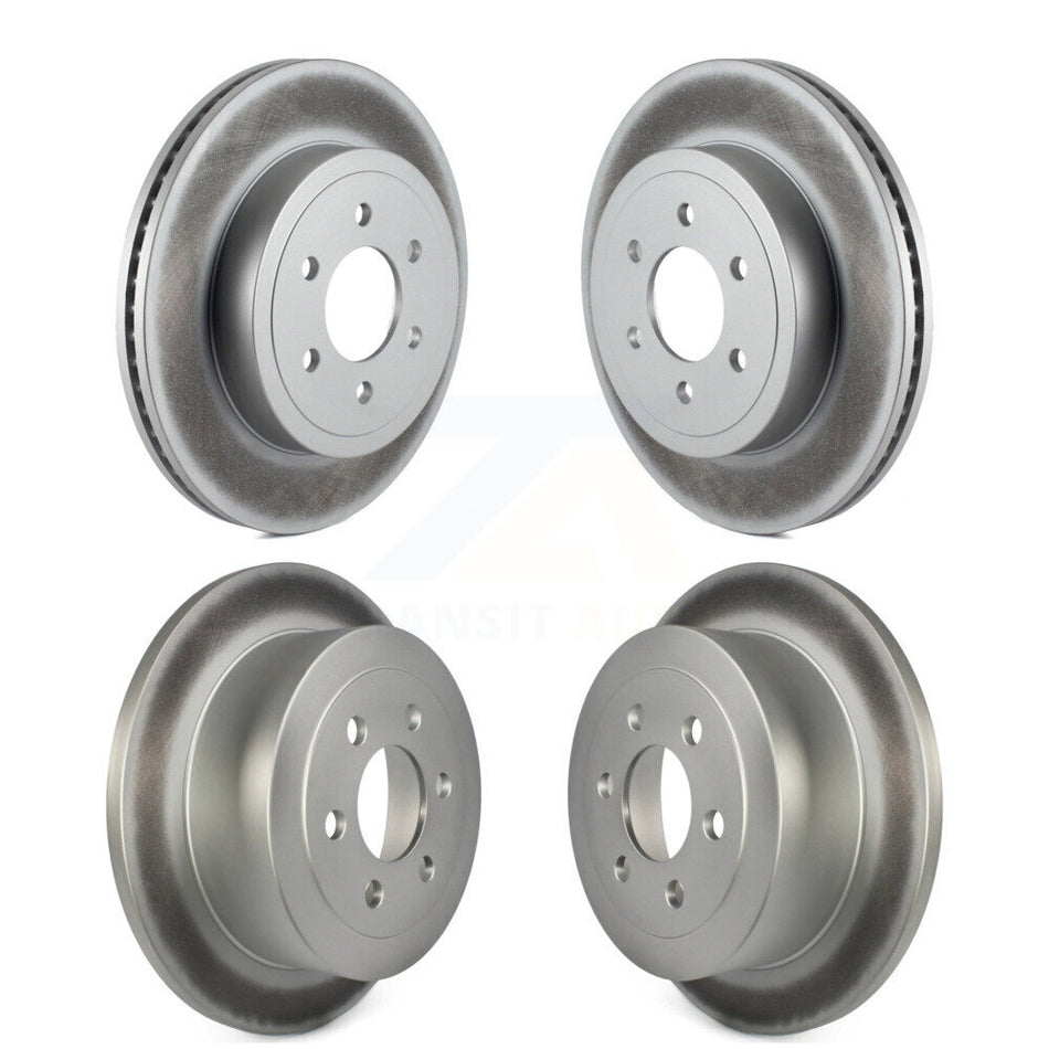 Front Rear Coated Disc Brake Rotors Kit For 2003-2004 Dodge Dakota KG-100830