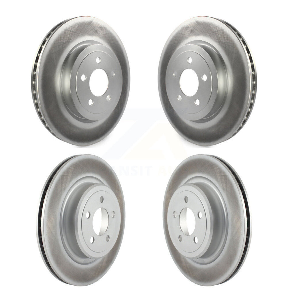 Front Rear Coated Disc Brake Rotors Kit For Dodge Charger With Police Package KG-100835