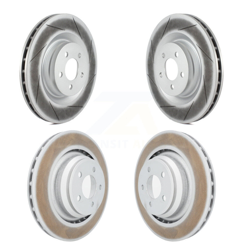 Front Rear Coated Disc Brake Rotors Kit For Dodge Charger Chrysler 300 Challenger Magnum KG-100837