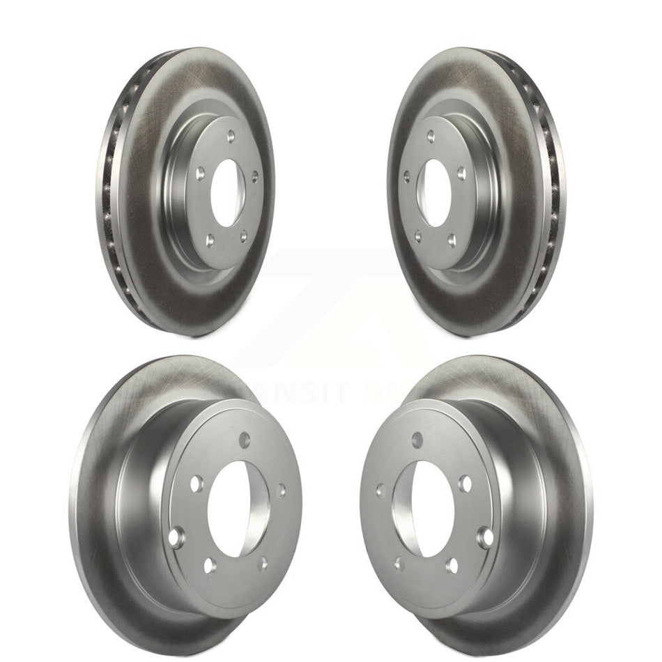 Front Rear Coated Disc Brake Rotors Kit For Jeep Patriot Dodge Compass Caliber Chrysler Avenger Sebring 200 KG-100840