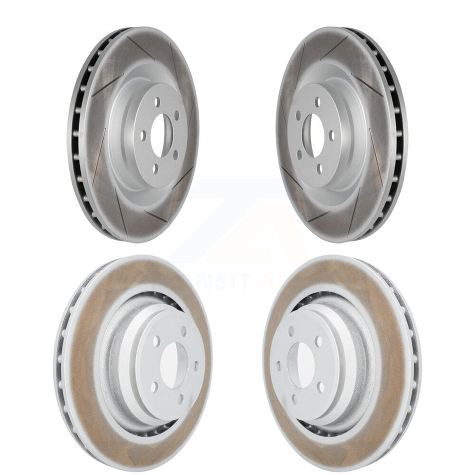 Front Rear Coated Disc Brake Rotors Kit For Dodge Charger Chrysler 300 Challenger Magnum KG-100849