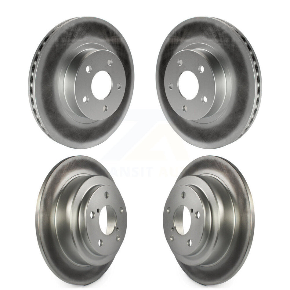Front Rear Coated Disc Brake Rotors Kit For Subaru Impreza Forester Legacy Saab 9-2X KG-100875